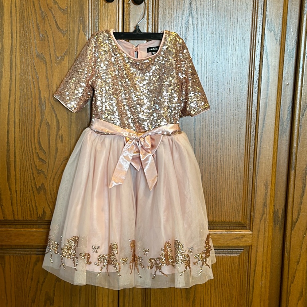 Zunie brand sequin unicorn dress